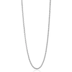 70 cm ZINZI zilveren jasseron ketting ZILC-J70