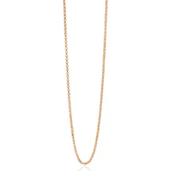 42 cm ZINZI zilveren jasseron ketting rosé verguld ZILC-J42R
