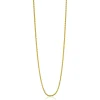80 cm ZINZI zilveren palmier ketting geel verguld ZILC-P80G