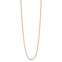 60 cm ZINZI zilveren palmier ketting rosé verguld ZILC-P60R
