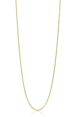 45cm ZINZI Gold 14 krt anker ketting 0,9mm breed, ideaal om je hanger aan te bevestigen ZGLA45-09