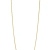 45cm ZINZI Gold 14 krt anker ketting 0,7mm breed, ideaal om je hanger aan te bevestigen ZGLA45-07
