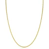 70cm ZINZI gold plated zilveren koord ketting ZILC-K70G