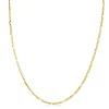 45cm ZINZI gold plated zilveren figaro ketting ZILC-F45G