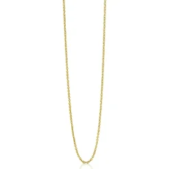 45cm ZINZI gold plated zilveren anker ketting ZILC-A45G