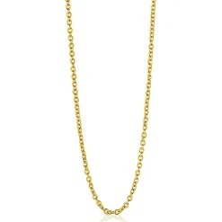 42cm ZINZI gold plated zilveren anker ketting ZILC-A42G