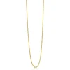 90cm ZINZI zilveren anker ketting geel verguld ZILC-A90G