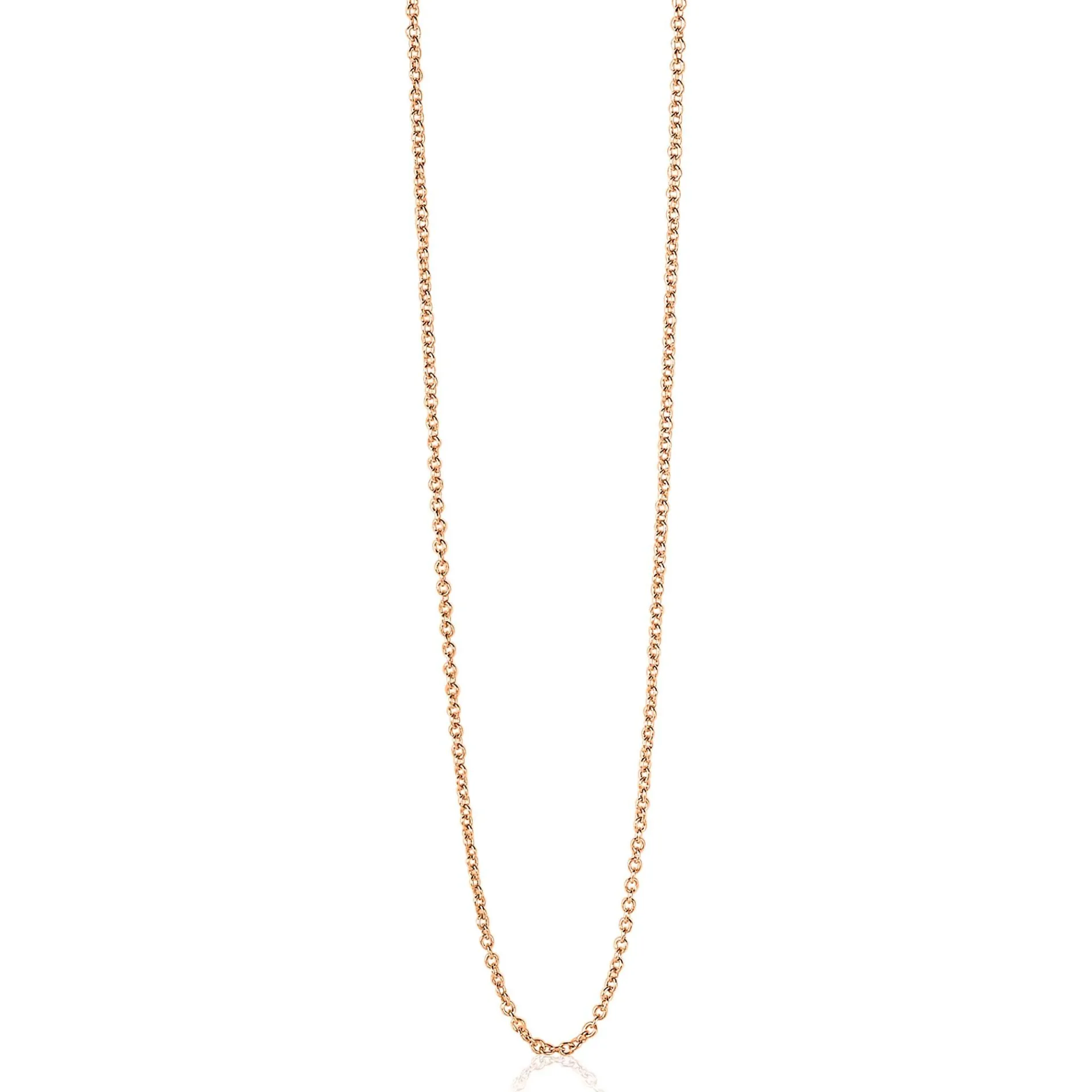 90cm ZINZI zilveren anker ketting rosé verguld ZILC-A90R