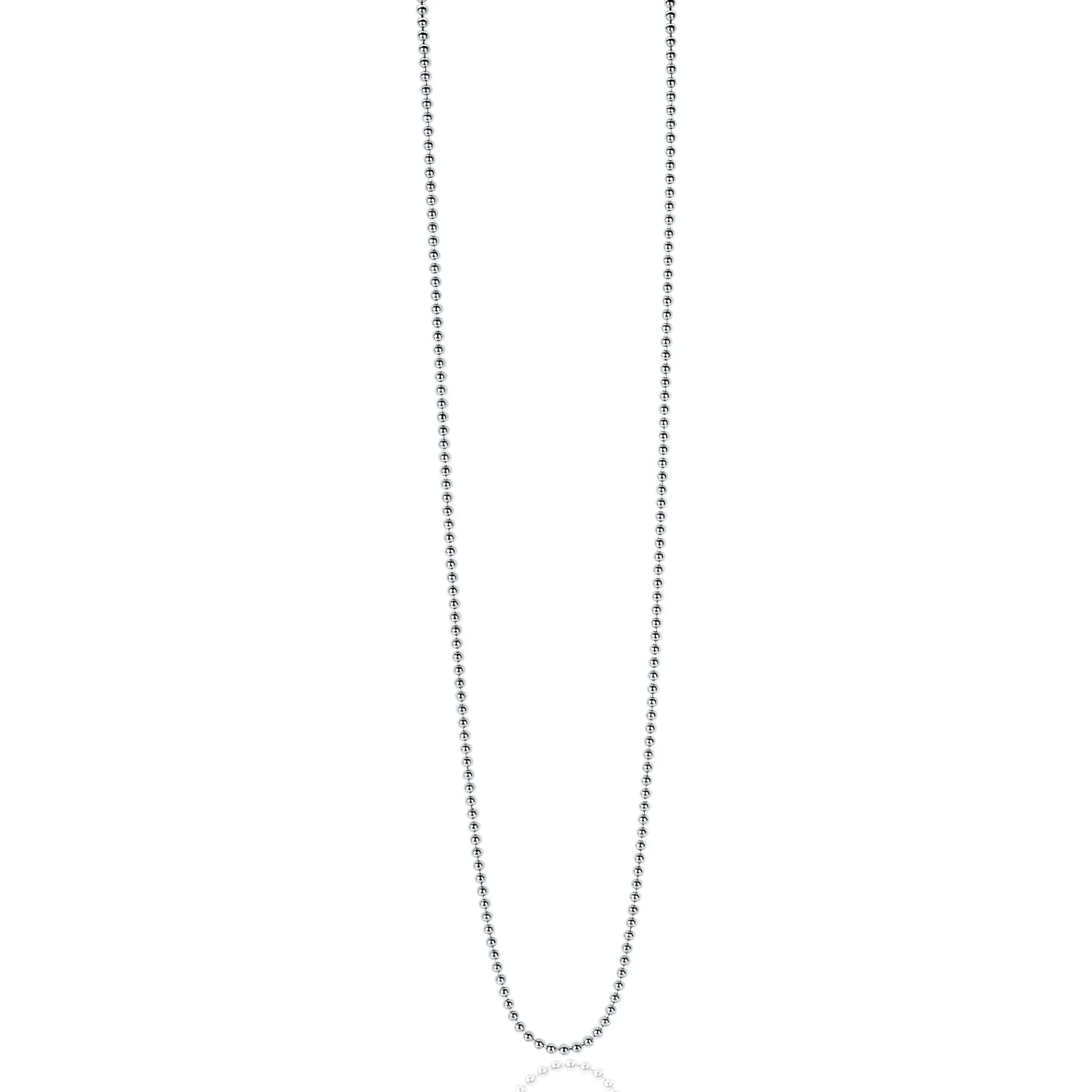 42cm ZINZI zilveren bolletjes ketting ZILC-B42