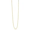 70cm ZINZI zilveren bolletjes ketting gold plated. 0,9mm breed ZILC-B70G
