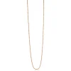 60cm ZINZI zilveren bolletjes ketting rosé verguld ZILC-B60R