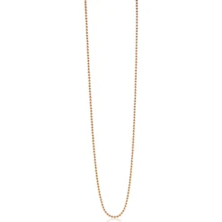 45cm ZINZI zilveren bolletjes ketting rosé verguld ZILC-B45R