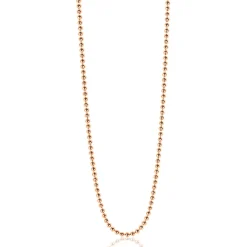 45cm ZINZI zilveren bolletjes ketting rosé verguld ZILC-B45R