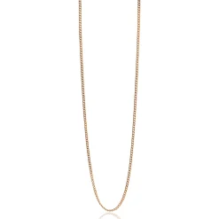 80cm ZINZI zilveren gourmet ketting rosé verguld ZILC-G80R