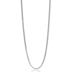 42cm ZINZI zilveren gourmet ketting ZILC-G42