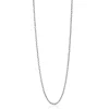 90cm ZINZI zilveren jasseron ketting ZILC-J90