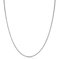 60cm ZINZI zilveren koord ketting ZILC-K60