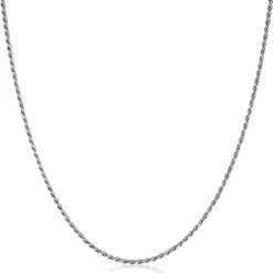 90cm ZINZI zilveren koord ketting ZILC-K90