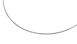 43cm Zinzi zilveren omega collier 1mm breed ZIOM1-43