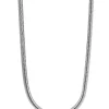 42cm Zinzi zilveren slangen collier 1,5mm breed ZISL15-42