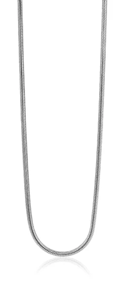 42cm Zinzi zilveren slangen collier 1,5mm breed ZISL15-42