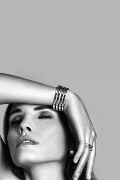 Mart Visser by ZINZI zilveren klem armband breed glad 24mm MVA1