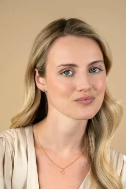 13mm ZINZI Gold 14 krt gouden fantasie hanger met rechthoekige en ronde zirkonia's ZGH511 (zonder collier)