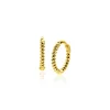 10mm ZINZI Gold 14 krt gouden oorringen, luxe klapsluiting 10x1,3mm ZGO468