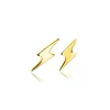 10mm ZINZI Gold 14 krt gouden oorknoppen met bliksemschicht ZGO402