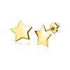5,5mm ZINZI Gold 14 krt gouden ster oorstekers 5,5mm ZGO315