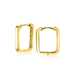 16mm ZINZI Gold 14 krt gouden rechthoekige oorringen met luxe klapsluiting 16mm x 2mm vierkante buis ZGO425