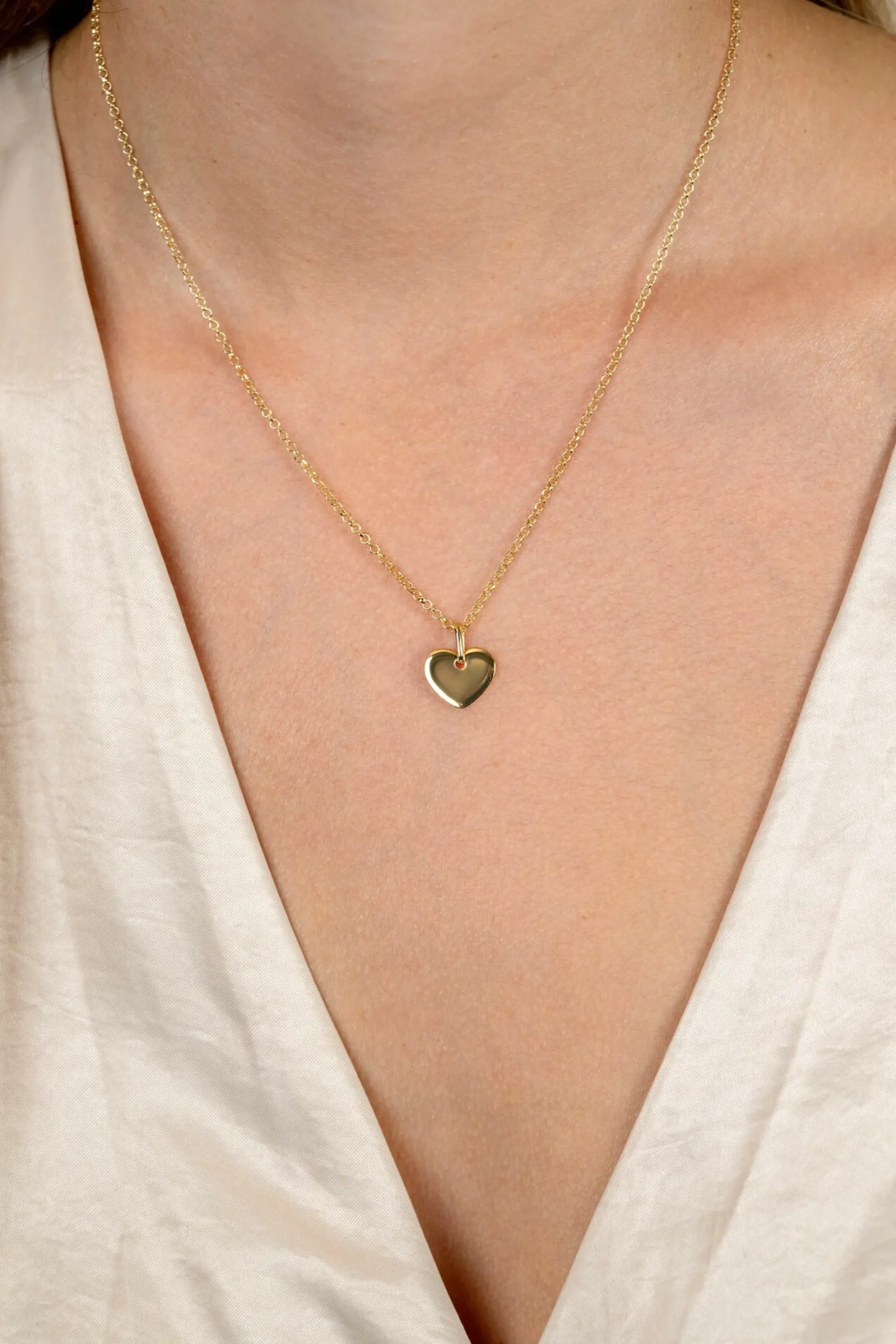 12mm ZINZI gold plated zilveren hanger glad hart voor gravure ZIH2346G12 (zonder collier)