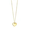 20mm ZINZI gold plated zilveren hanger glad hart voor gravure ZIH2346G20 (zonder collier)