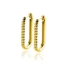 24mm ZINZI gold plated zilveren oorringen in ovale vorm met gedraaide buis en luxe klapsluiting ZIO2692G