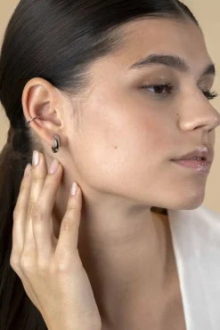 12,5mm ZINZI zilveren ear cuff gladde buis per stuk geprijsd ZIO-CUFF1