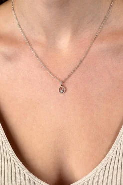 9mm ZINZI zilveren Stier sterrenbeeldhanger bezet met witte zirconia ZIH-STI (zonder collier)