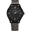 ZINZI Classy Mini horloge 30mm zwarte wijzerplaat zwarte stalen kast en band ziw1237