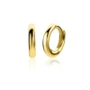 ZINZI Gold 14 karaat gouden oorringen ronde buis luxe sluiting 11 x 1,8mm ZGO302