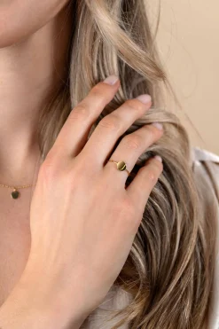 ZINZI Gold 14 karaat gouden ring glad rond ZGR215