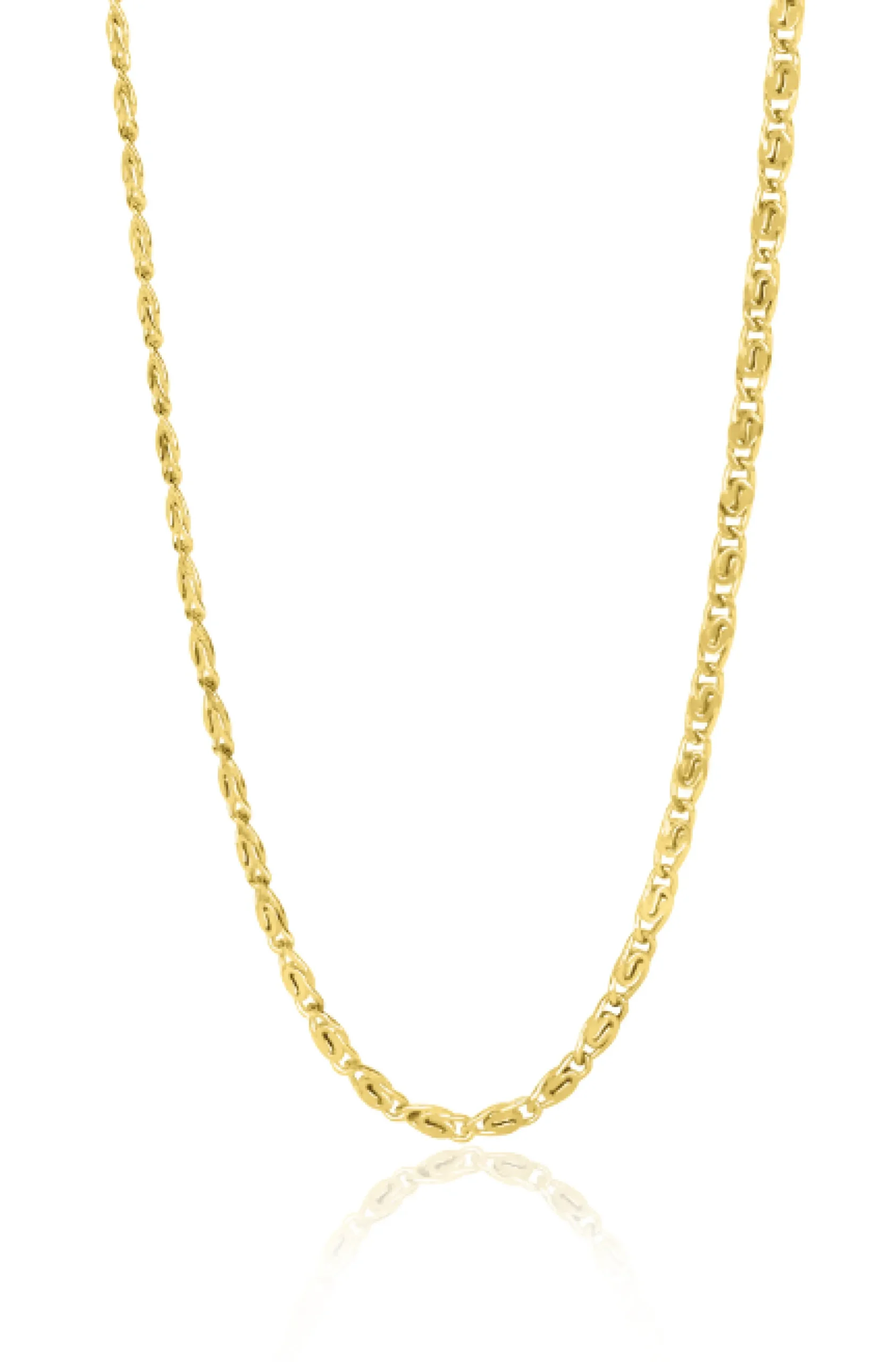 ZINZI Gold 14 karaat gouden fantasie schakel-collier 1,6mm breed en lengte 45cm ZGC295