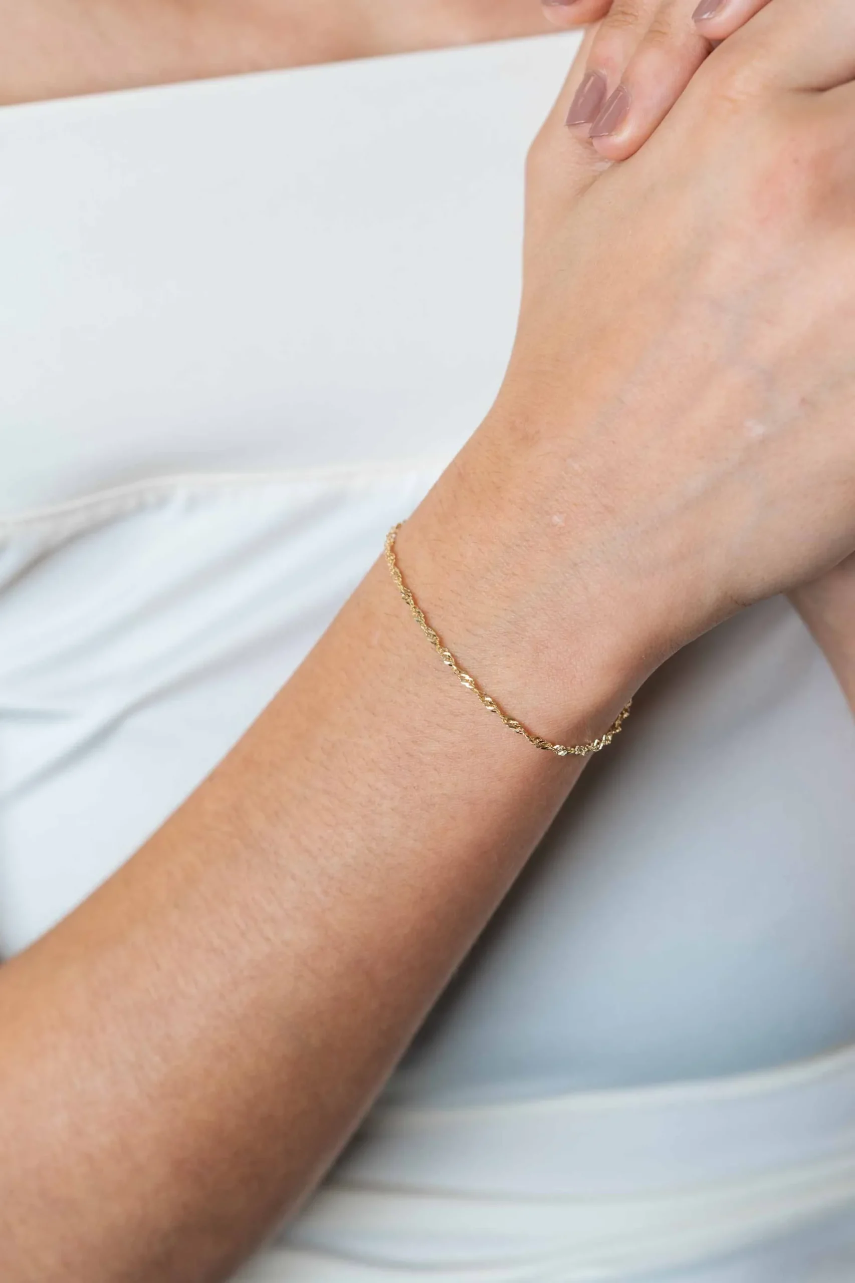 ZINZI Gold 14 karaat gouden massieve Singapore armband 1,8mm breed 17-19cm ZGA501