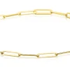 ZINZI Gold 14 karaat gouden armband met paperclip schakels 2,7mm breed ZGA297