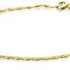 ZINZI Gold 14 karaat gouden fantasie schakel-armband 1,6mm breed ZGA295