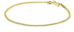 ZINZI Gold 14 karaat gouden gourmet armband 2,2mm breed ZGA293