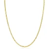 ZINZI Gold 14 karaat gouden massieve gourmet ketting met valkenoog schakels 2mm breed 41-43cm ZGC498