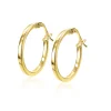 ZINZI Gold 14 karaat gouden oorringen vierkante buis 15 x 1,5mm ZGO305