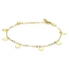 ZINZI Gold 14 karaat gouden armband ronde plaatjes ZGA167