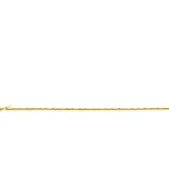 ZINZI Gold 14 krt gouden armband met stoere rechthoekige staafjes (2mm breed) met vierkante buis 18cm ZGA452