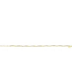 ZINZI Gold 14 krt gouden armband met langwerpige glanzende staafjes 1,6mm breed 16,5-19cm ZGA461