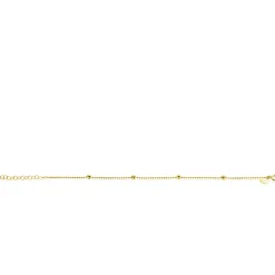 ZINZI Gold 14 krt gouden bolletjes armband 3mm breed, lengte 16-19cm ZGA311